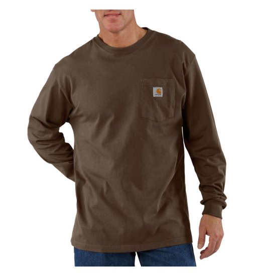 Carhartt® Long Sleeve Workwear Pocket T-Shirt - Click Image to Close