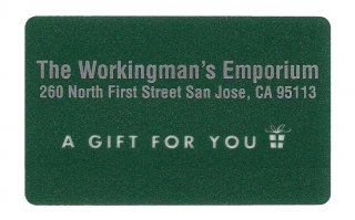 Workingman's Gift Card