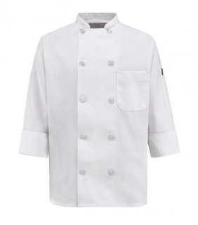 Chef Designs Women's Ten Pearl Button Chef Coat