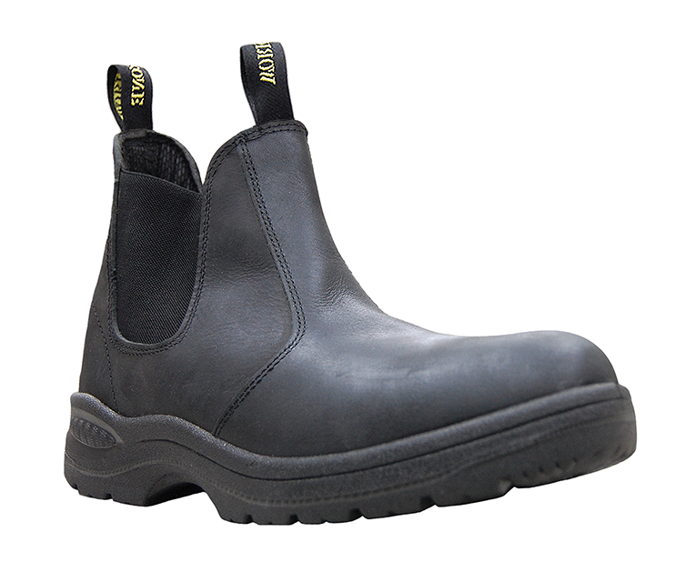 Work Zone® 660 Leather Elastic Pull-On Soft Toe Work Boot - Click Image to Close