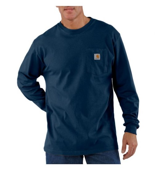 Carhartt® Long Sleeve Workwear Pocket T-Shirt - Click Image to Close