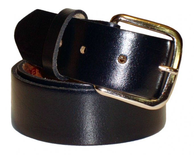 PM Belts USA 1.5" Oil Tan Solid Leather Belt - Click Image to Close