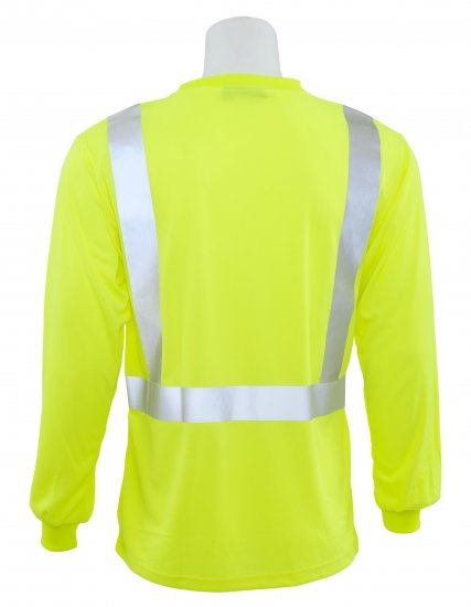 ERB 9007S CLS 2 Birdseye Mesh Long Sleeve Safety Shirt - Click Image to Close