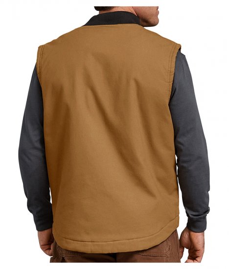 Dickies Sanded Duck Insulated Vest - Click Image to Close