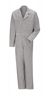 Red Kap Button-Front Cotton Coverall