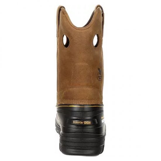 Georgia® Muddog Pull-On Composite Toe Wellington - Waterproof - Click Image to Close