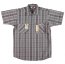Ben Davis® Short Sleeve Plaid ½ Zip Shirt