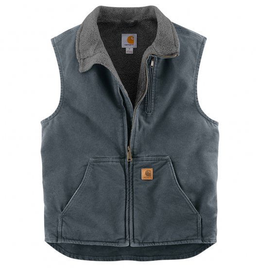 Carhartt® Sandstone Mock-Neck Vest - Click Image to Close