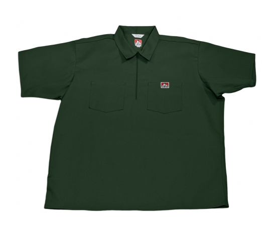 Ben Davis® Short Sleeve Solid ½ Zip Shirt - Click Image to Close