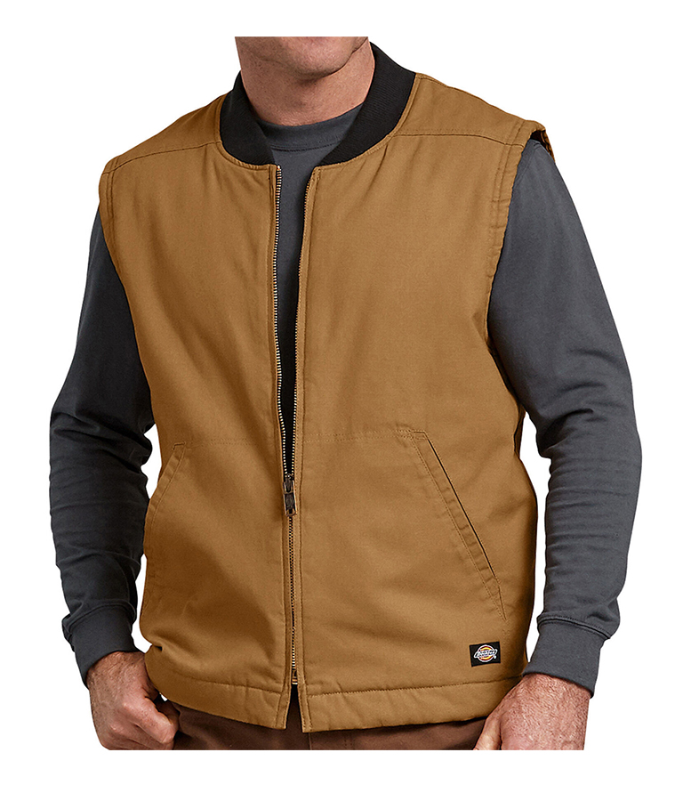 Dickies Sanded Duck Insulated Vest - Click Image to Close
